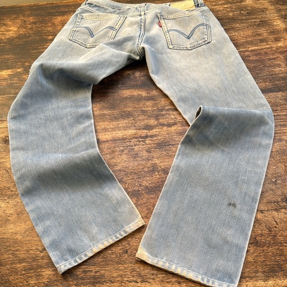 Rare vintage Levi’s 511 faded perfectly distressed jeans size 34 unisex straight - Picture 9 of 17